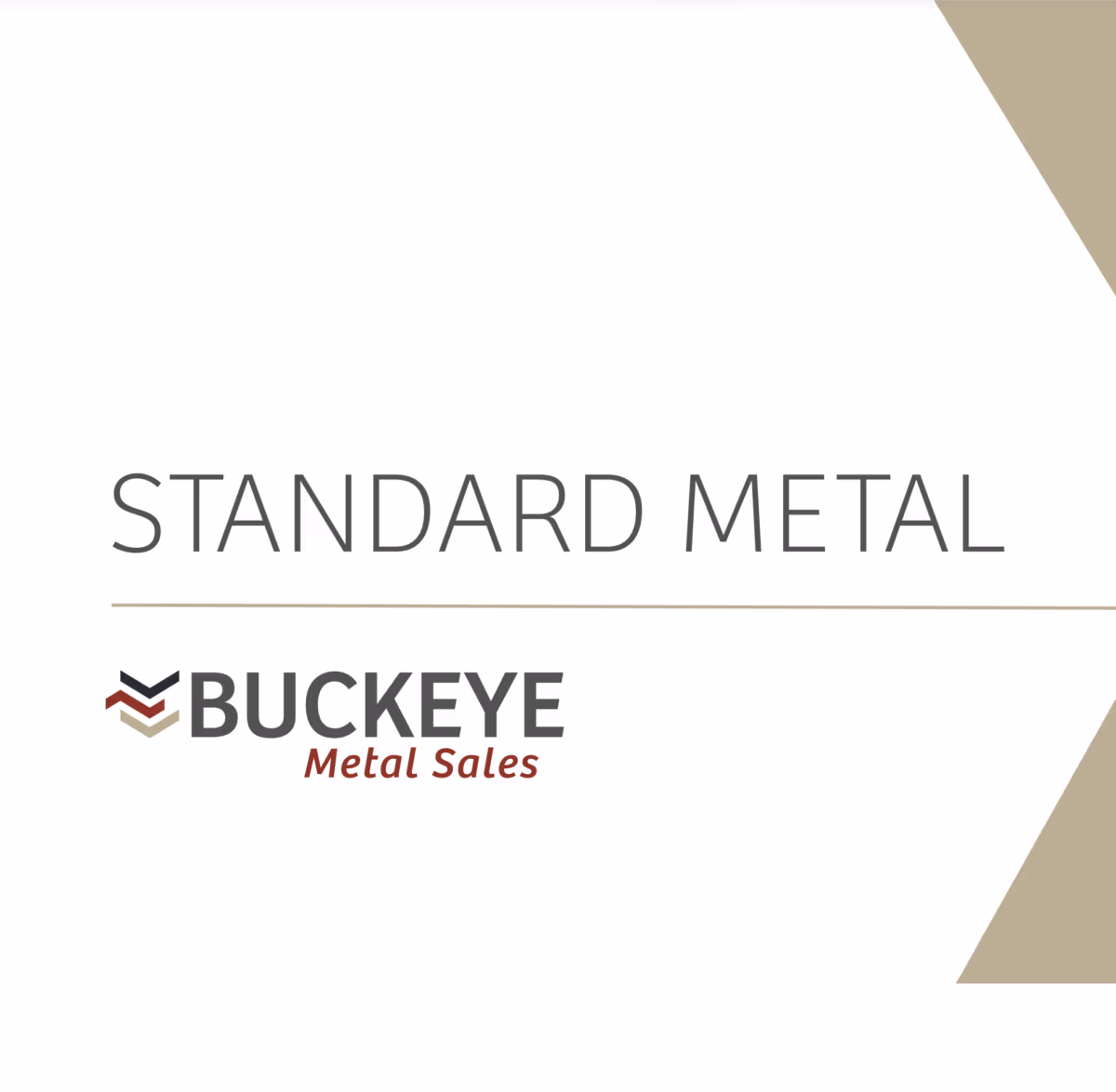 Standard Metal Brochure Cover