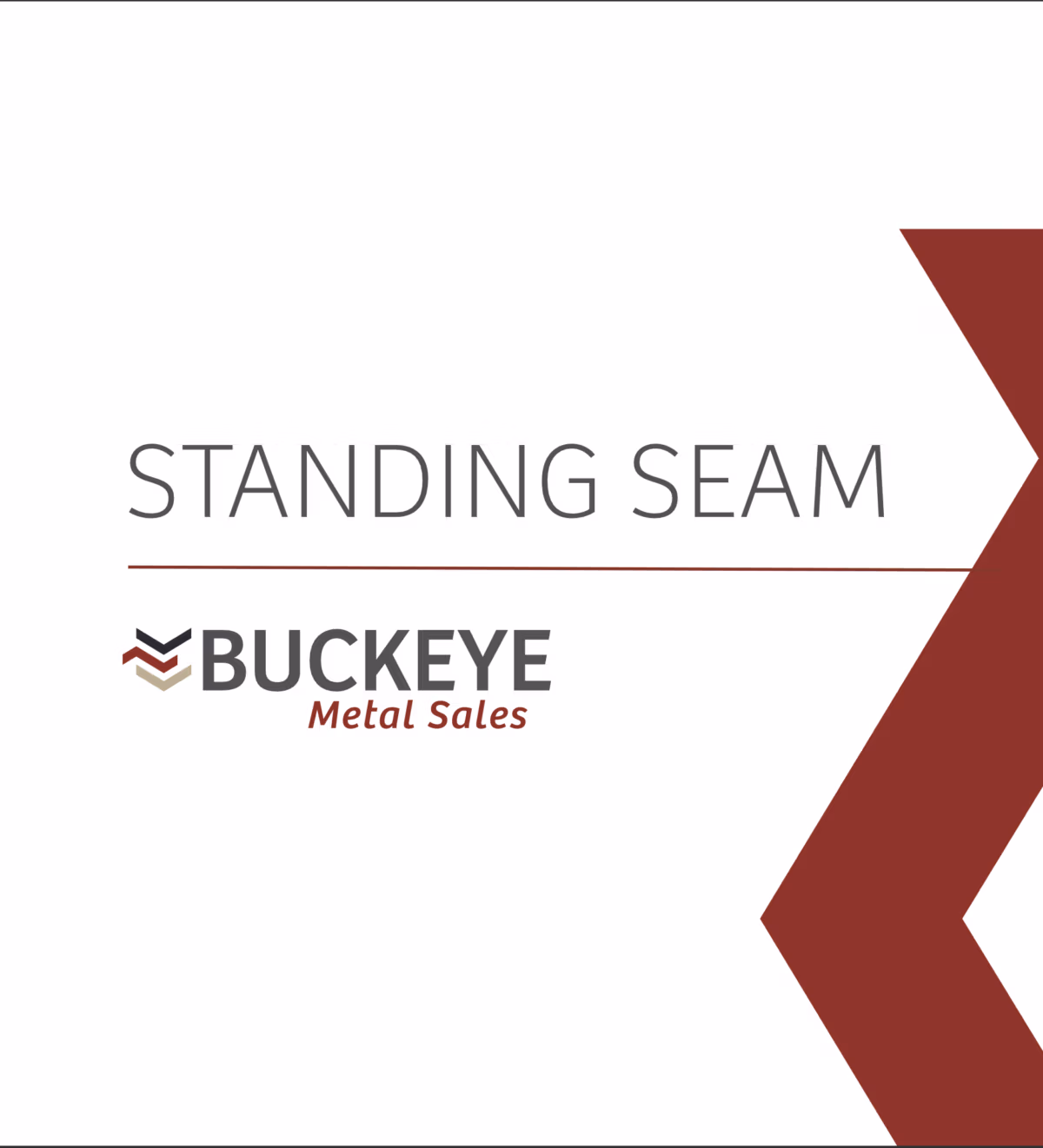 Standing Seam Brochure Cover