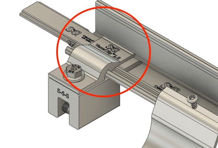 ColorGard Snow Retention showing clamps at any location